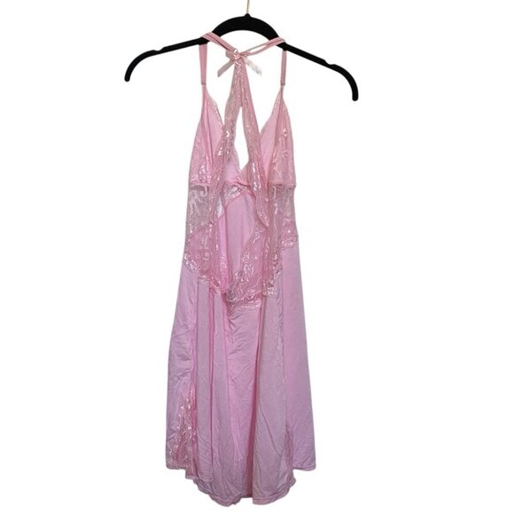 Avid Love Elegant Pink Lace Nightgown - Picture 2 of 4